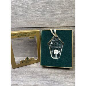 1997 WATERFORD 6TH EDITION Memories glass Ornament, Candle in Lantern